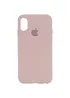 Чехол Silicone Case Full Protective (AA) для Apple iPhone X/XS Розовый / Chalk Pink