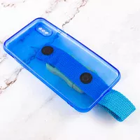 Чехол Handfree с цветным ремешком для Apple iPhone X / XS (5.8") Синий