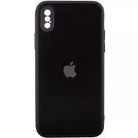 TPU+Glass чохол Matte Candy Full camera для Apple iPhone X / XS (5.8") Чорний