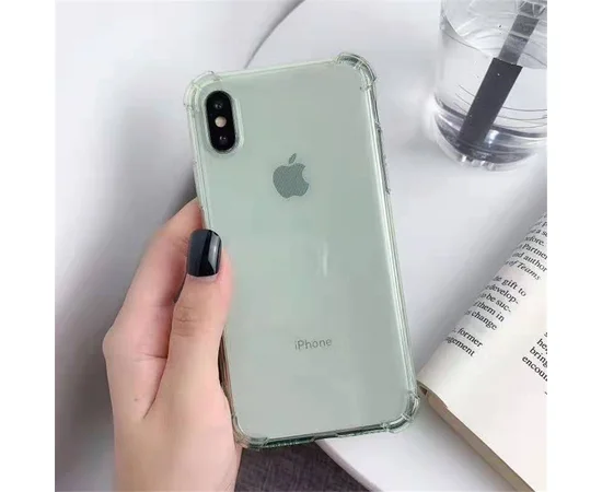 TPU чохол Epic Ease з посиленими кутами для Apple iPhone X (5.8 ") Зелений / Transparent