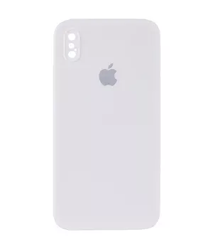 Чехол Silicone Case Square Full Camera Protective (AA) для Apple iPhone XS (5.8") Белый / White
