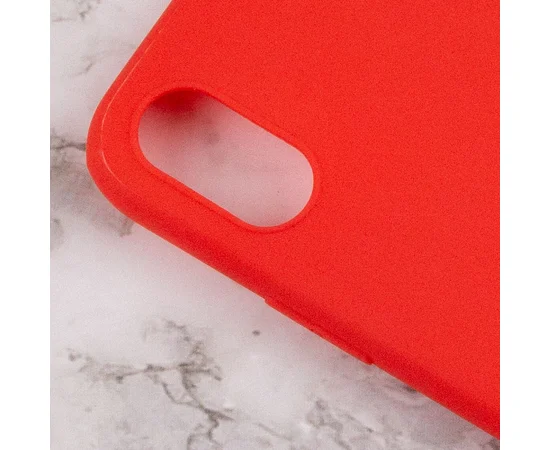 Силиконовый чехол Candy для Apple iPhone X / XS (5.8") Красный