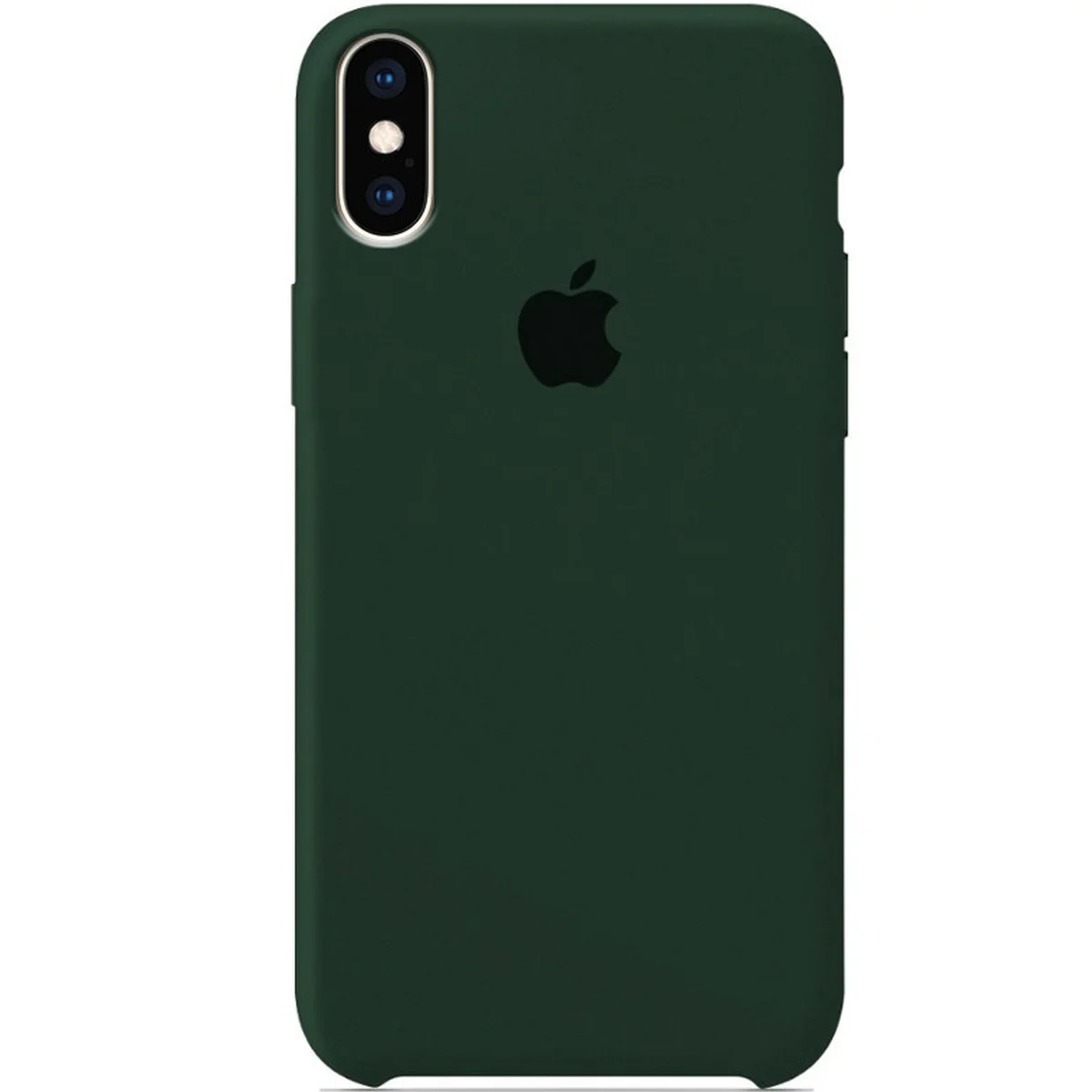 Чохол Silicone Case (AA) для Apple iPhone X / XS Зелений / Forest green