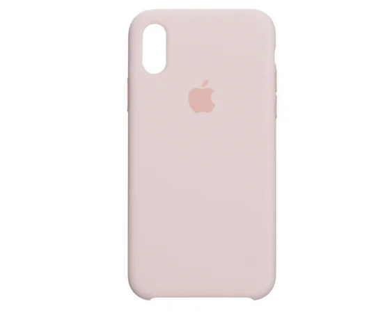 Чохол Silicone case (AAA) для Apple iPhone X / XS Рожевий / Pink Sand