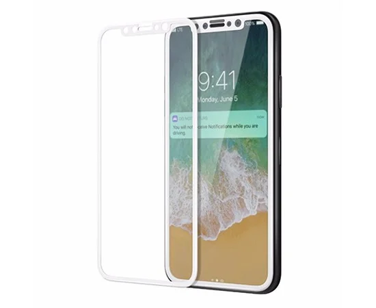 Захисне кольорове 3D скло Mocolo для Apple iPhone X / XS / 11 Pro Білий