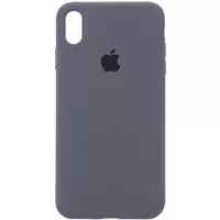 Чохол Silicone Case Full Protective (AA) для Apple iPhone X/XS (5.8") Сірий / Dark Gray