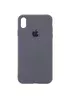 Чехол Silicone Case Full Protective (AA) для Apple iPhone X / XS (5.8") Серый / Dark Gray