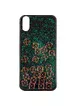 TPU+PC чехол Liquid (glitter) для Apple iPhone X/XS Тетрис / Зеленый