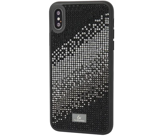 TPU чехол Bling World Rainbown Design для Apple iPhone X / XS (5.8") Черный