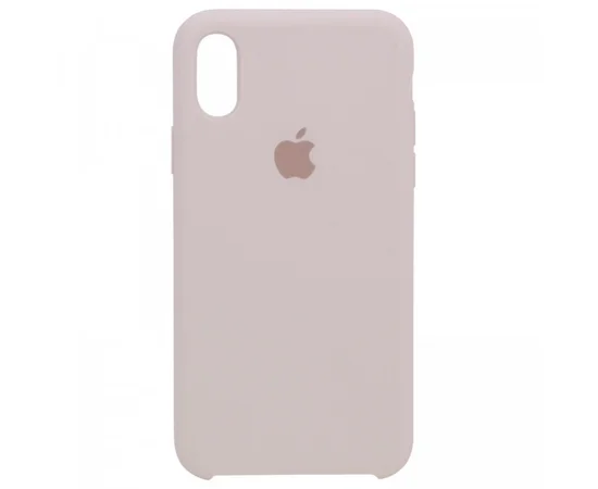 Чохол Silicone case (A) для Apple iPhone X / XS (5.8 ") Слонова кістка / Ivory
