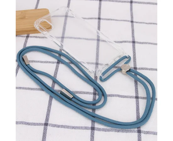 Чохол TPU Crossbody Transparent для Apple iPhone X / XS (5.8 ") Зелений / Pine green