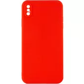 Силіконовий чохол Candy Full Camera для Apple iPhone X / XS (5.8 ") Червоний / Red