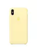 Чехол Silicone Case (AA) для Apple iPhone X/XS Желтый / Mellow Yellow