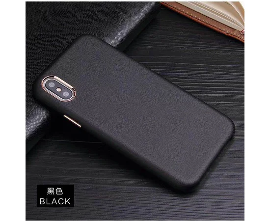 Чехол Soft leather case для Apple iPhone X / XS (5.8") Черный