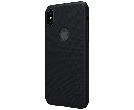 Чехол Nillkin Matte для Apple iPhone X/XS Черный (вырез для лого)