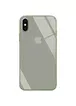 TPU + Glass чохол GLOSSY Logo series для Apple iPhone X (5.8 ") / XS Зелений / Pine green