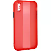 Чехол TPU Glossy Line Full Camera для Apple iPhone X / XS (5.8") Красный