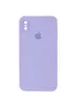Чехол Silicone Case Square Full Camera Protective (AA) для Apple iPhone XS (5.8") Сиреневый / Dasheen