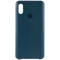Кожаный чехол AHIMSA PU Leather Case Logo (A) для Apple iPhone X / XS (5.8") Зеленый