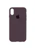 Чехол Silicone Case Full Protective (AA) для Apple iPhone X/XS Фиолетовый / Elderberry
