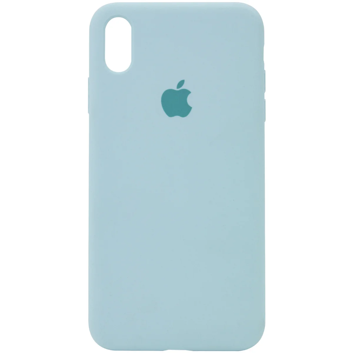 Чохол Silicone case (A) (з закритим низом) для Apple iPhone X / XS Бірюзовий / Turquoise