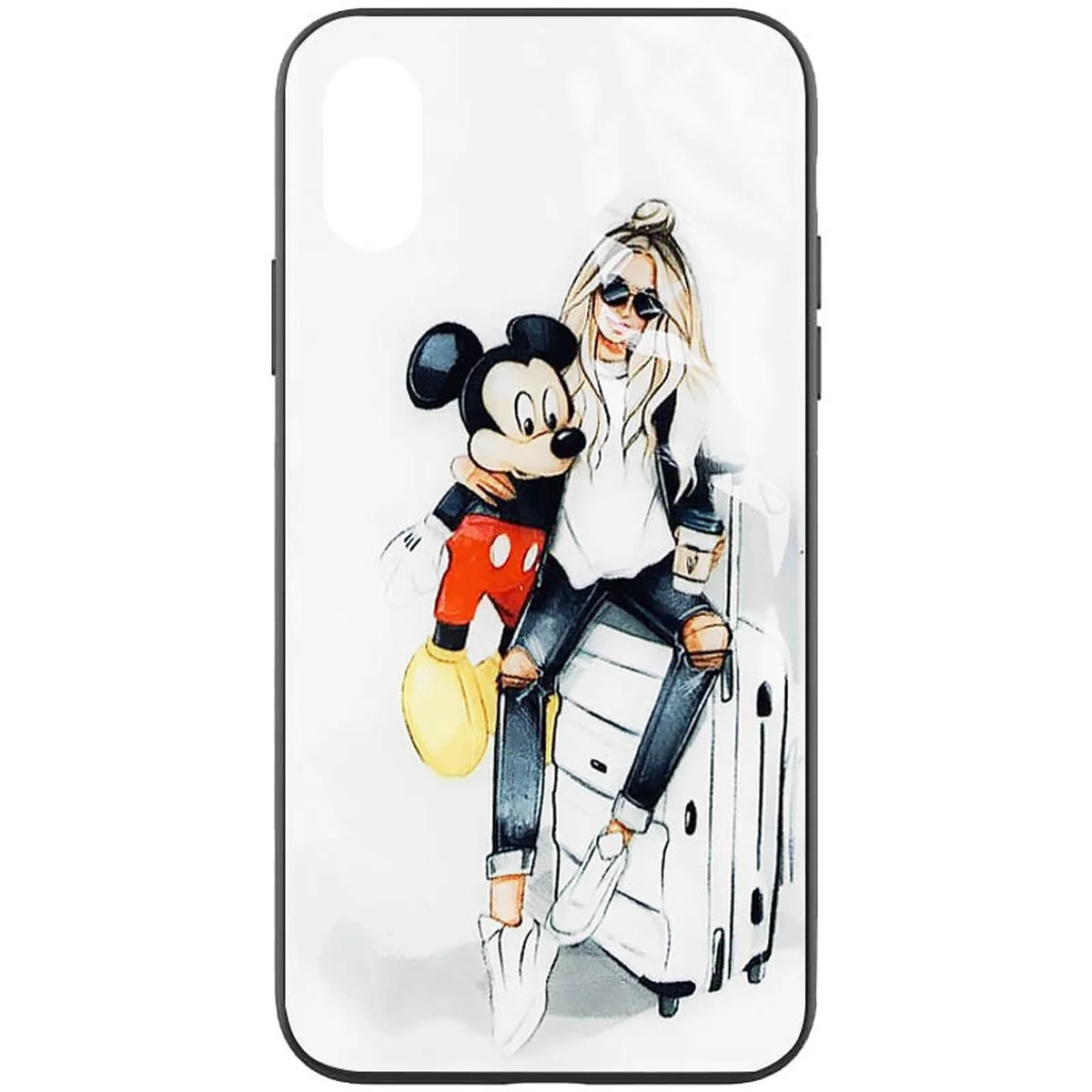 TPU + PC чохол Prisma Ladies для Apple iPhone X / XS (5.8 ") Mickey