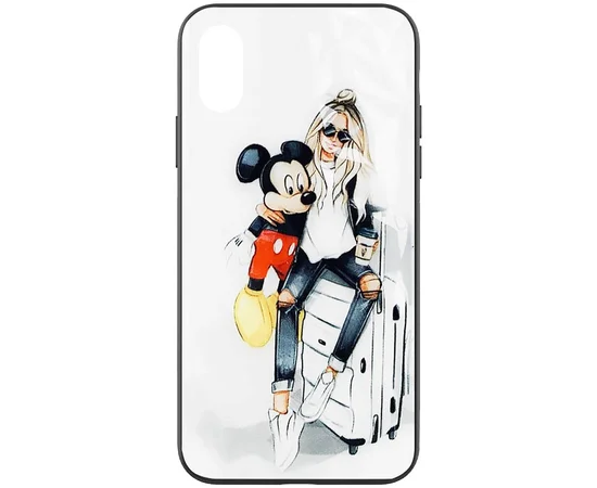 TPU+PC чехол Prisma Ladies для Apple iPhone X / XS (5.8") Mickey