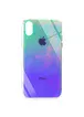 TPU + Glass чохол Gradient Rainbow з лого для Apple iPhone X / XS (5.8 ") Зелений