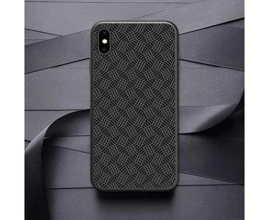 Чехол Nillkin Tempered Plaid Case для Apple iPhone X (5.8") Черный