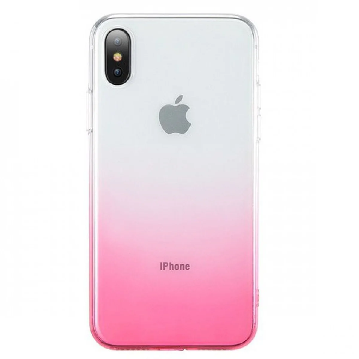 TPU+PC Ombre для Apple iPhone X / XS (5.8") Розовый