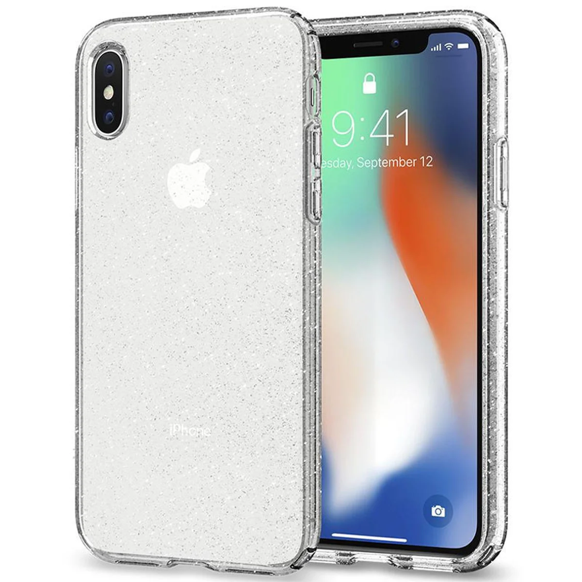 TPU чехол Sparkle (opp) для Apple iPhone X / XS (5.8") Прозрачный