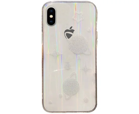 TPU+Glass чехол Aurora Space для Apple iPhone X / XS (5.8") Планеты