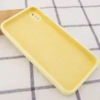 Чехол Silicone Case Square Full Camera Protective (AA) для Apple iPhone XS (5.8") Желтый / Mellow Yellow