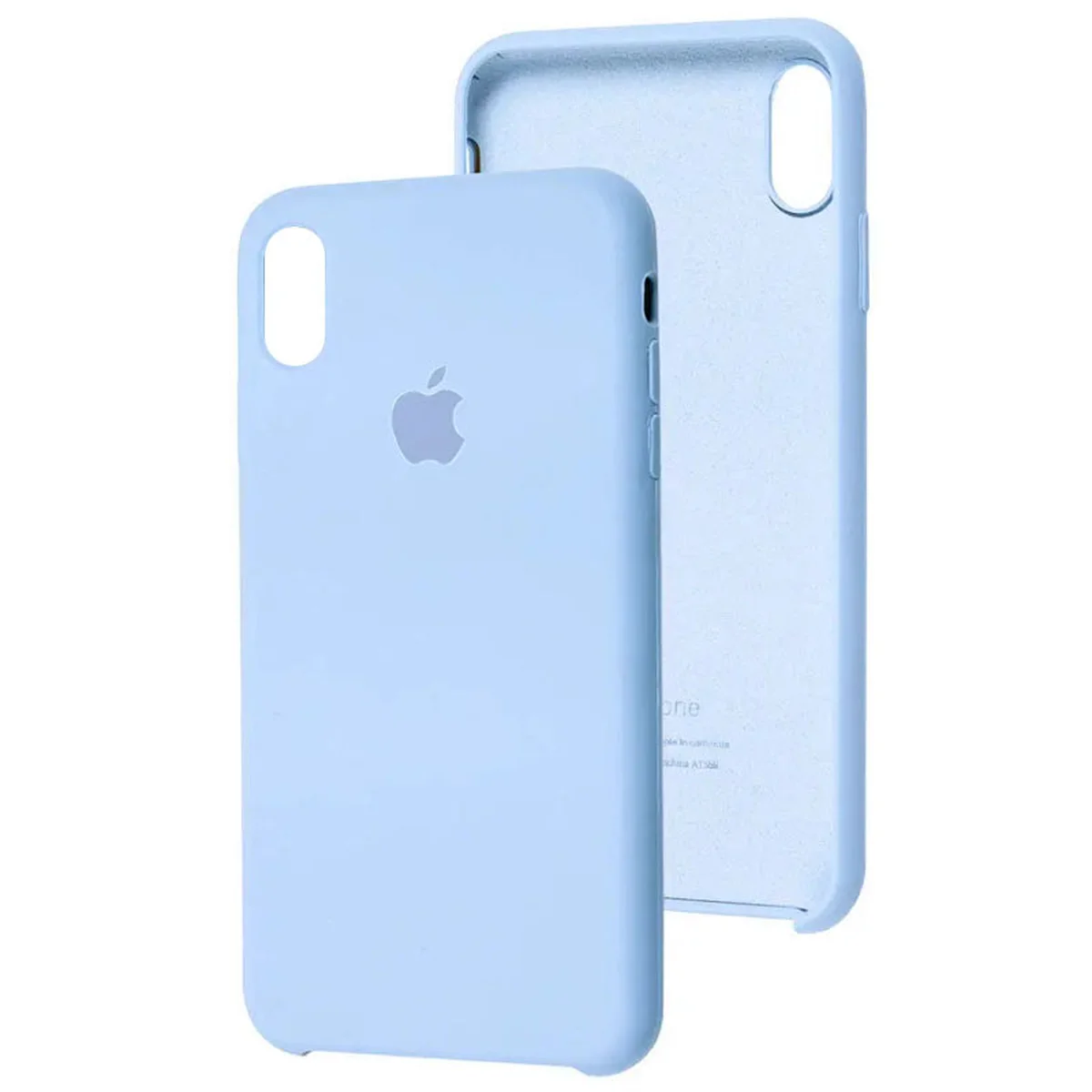 Чохол Silicone Case (AA) для Apple iPhone X/XS Блакитний / Baby Blue