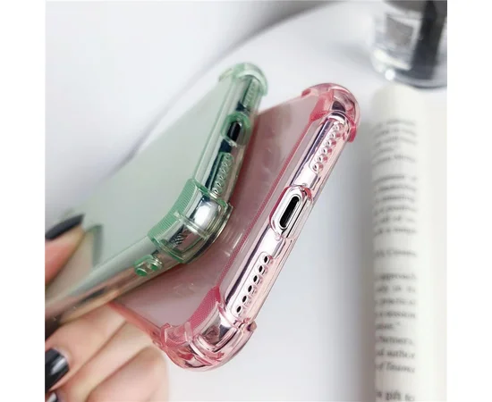 TPU чохол Epic Ease з посиленими кутами для Apple iPhone X (5.8 ") Зелений / Transparent