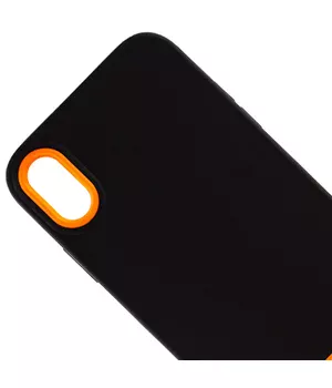 Чохол TPU+PC Bichromatic для Apple iPhone X / XS (5.8") Black / Orange