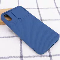 Чехол Camshield Square TPU со шторкой для камеры для Apple iPhone X / XS (5.8") Синий