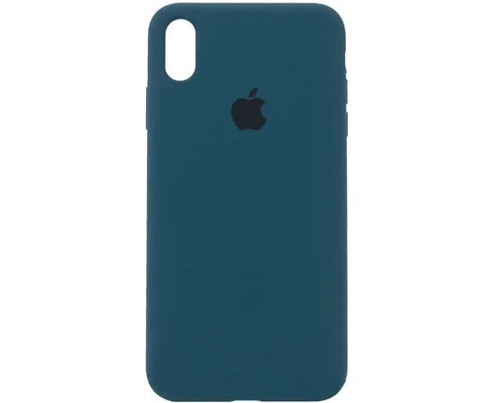 Чехол Silicone Case Full Protective (AA) для Apple iPhone X/XS Синий / Cosmos Blue