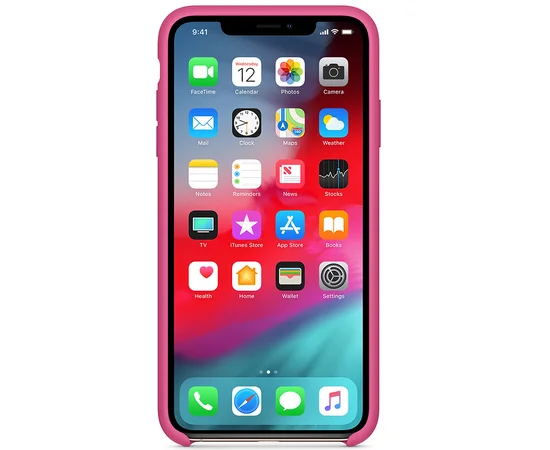 Чехол Silicone case (AAA) для Apple iPhone XR (6.1") Малиновый / Dragon Fruit