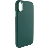 TPU чохол Bonbon Metal Style для Apple iPhone XR (6.1") Зелений / Pine green