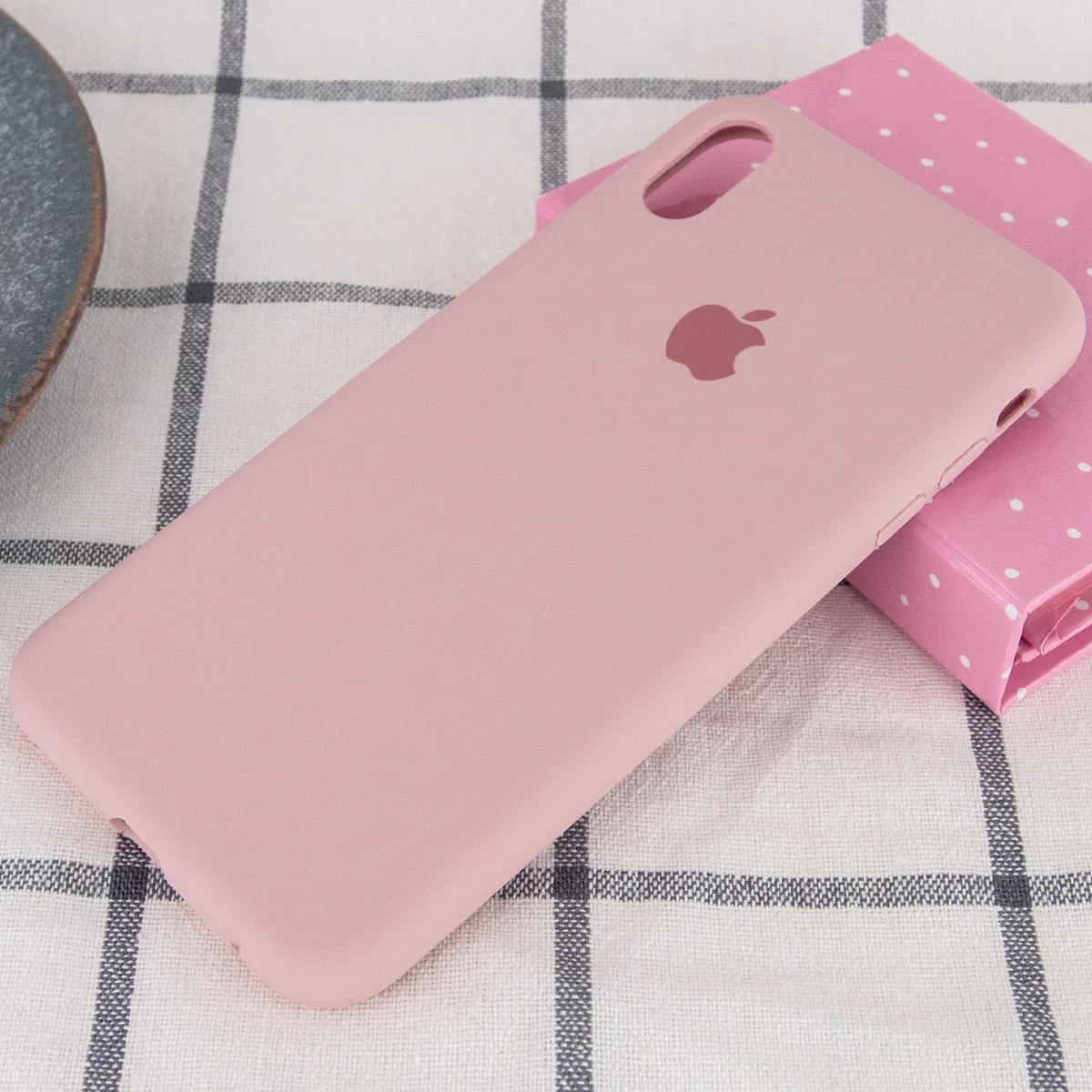 Чехол Silicone Case Full Protective (AA) для Apple iPhone XR (6.1") Розовый / Pink Sand