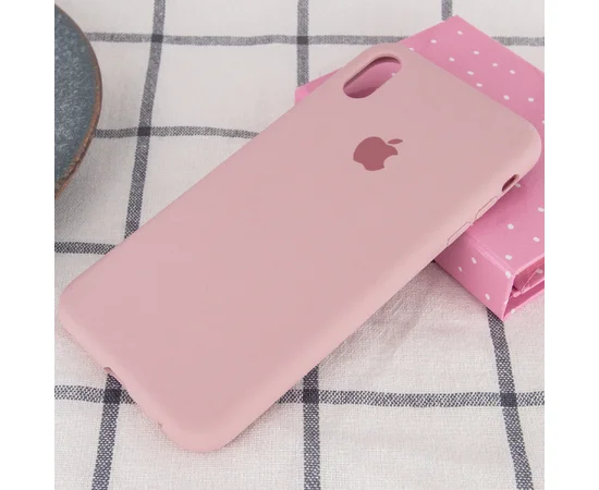 Чехол Silicone Case Full Protective (AA) для Apple iPhone XR (6.1") Розовый / Pink Sand
