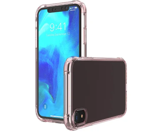 TPU чехол Epic Ease с усиленными углами для Apple iPhone XR (6.1") Розовый / Transparent