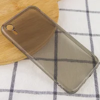 Матовый полупрозрачный TPU чехол с защитой камеры для Apple iPhone XR (6.1") Черный / Black