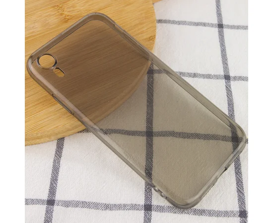 Матовый полупрозрачный TPU чехол с защитой камеры для Apple iPhone XR (6.1") Черный / Black