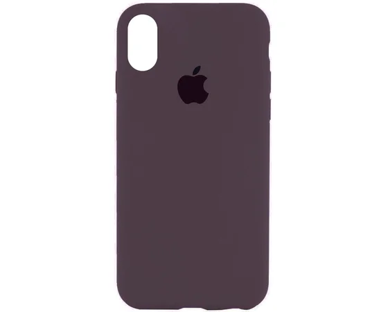 Чехол Silicone Case Full Protective (AA) для Apple iPhone XR (6.1") Фиолетовый / Elderberry