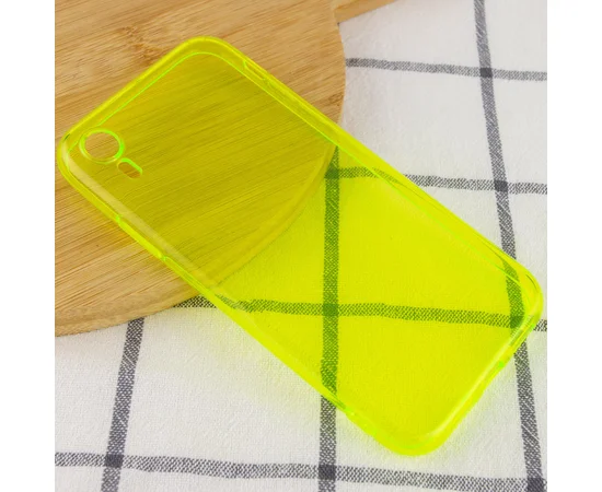 Матовый полупрозрачный TPU чехол с защитой камеры для Apple iPhone XR (6.1") Зеленый / Light Green