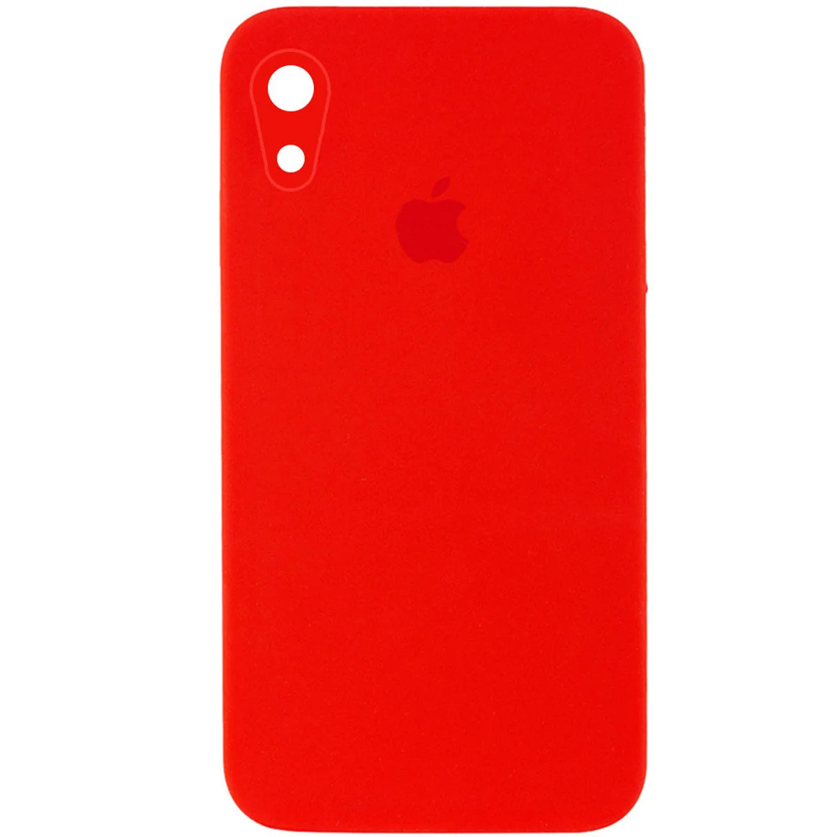 Чехол Silicone Case Square Full Camera Protective (AA) для Apple iPhone XR (6.1") Красный / Red