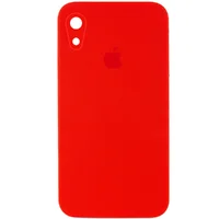 Чехол Silicone Case Square Full Camera Protective (AA) для Apple iPhone XR (6.1") Красный / Red