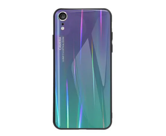 TPU+Glass чехол Luster для Apple iPhone XR (6.1") Фиолетовый